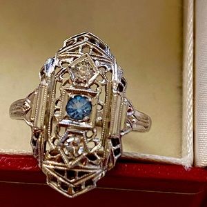 14k antique Diamond ring